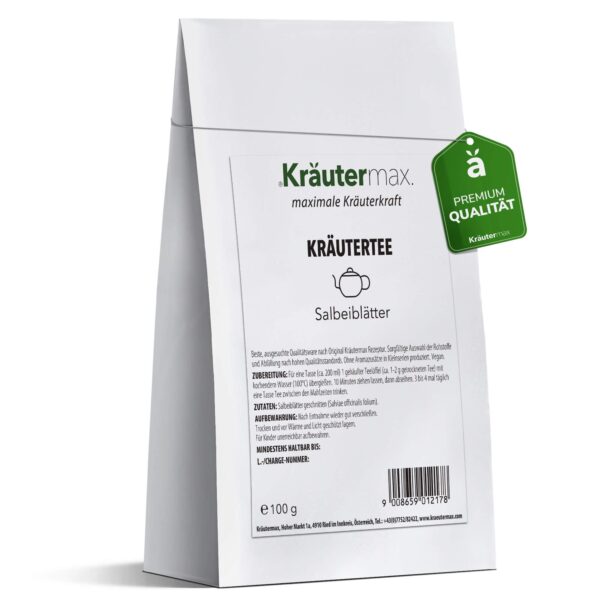 Kräutermax Salbei Blätter Tee  von Kräutermax – Naturheilmittel seit 1890