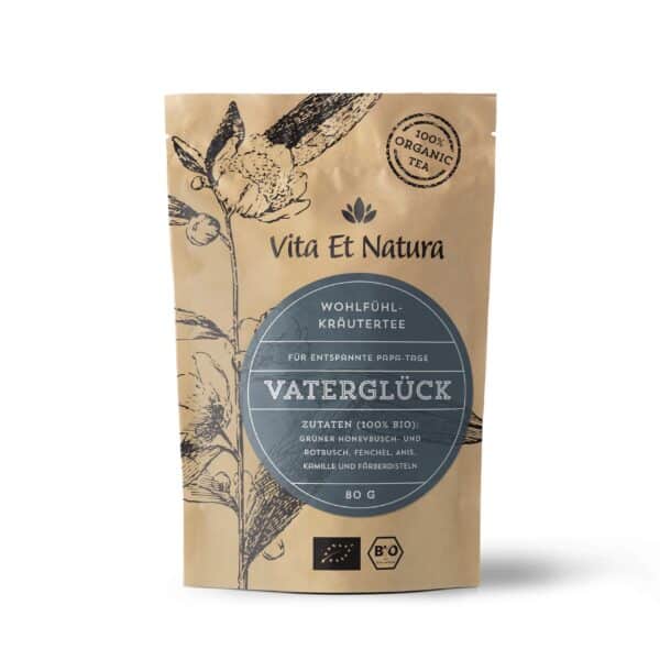 Vaterglück Biotee - Geschenk zum Vaterschaft - Vita Et Natura® Teemanufaktur  von Vita Et Natura