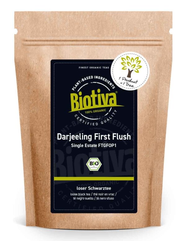 Biotiva Darjeeling First Flush Ftgfop1 Schwarztee Bio  von Biotiva