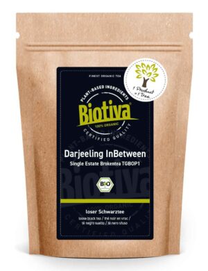 Biotiva Darjeeling Baumpflanztee InBetween Schwarztee Bio  von Biotiva