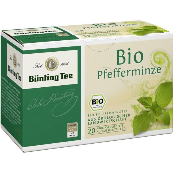 Bünting Bio Pfefferminze Tee Beutel  von Bünting