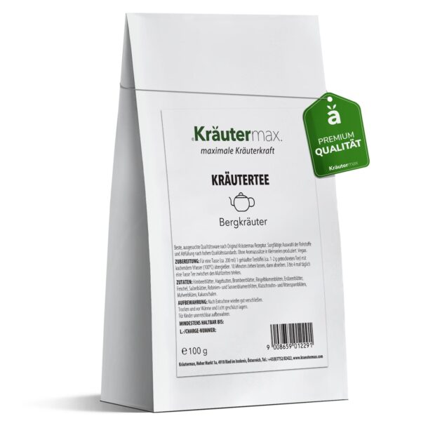 Kräutermax Bergkräuter Tee  von Kräutermax – Naturheilmittel seit 1890