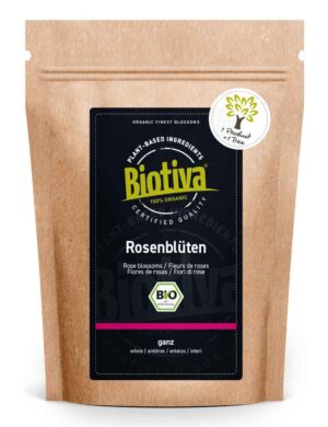 Biotiva Rosenblüten ganz Bio  von Biotiva