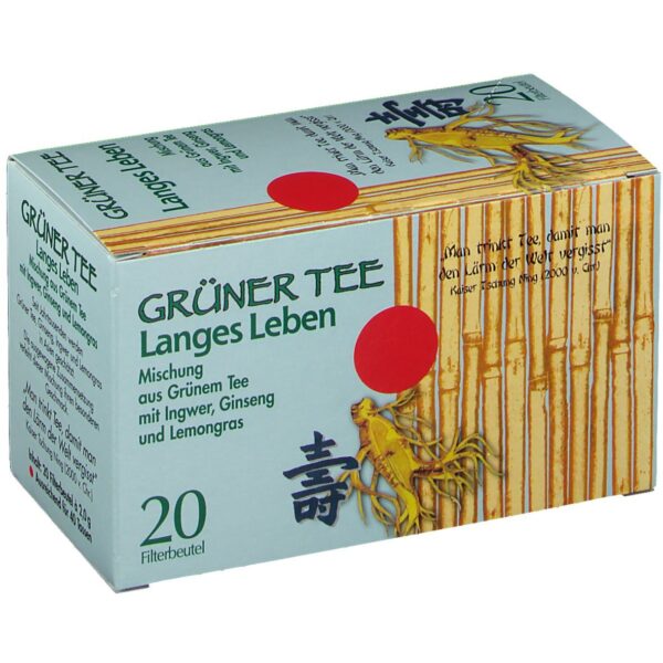 Grüner Tee + Ingwer + Ginseng Filterbeutel  von ALLPHARM