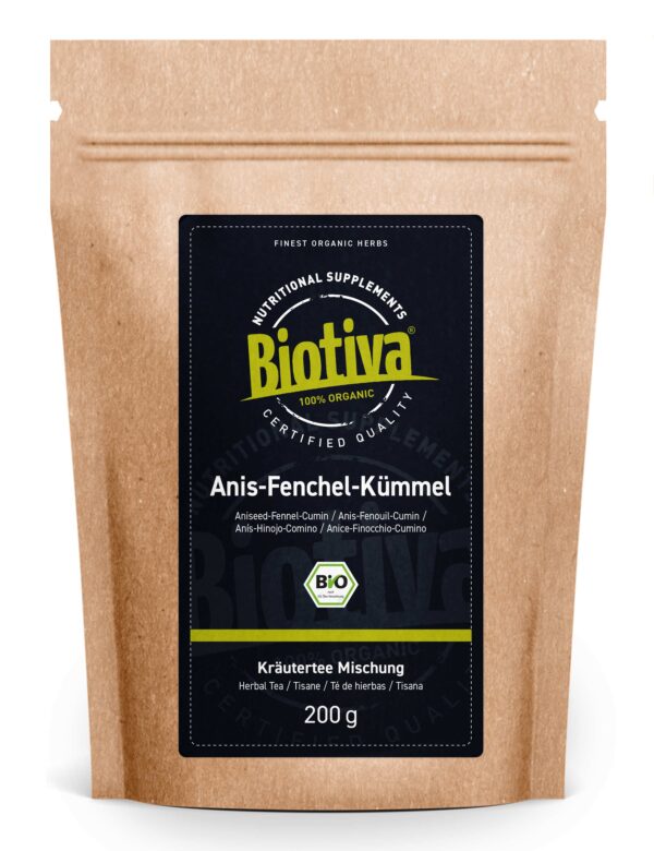 Biotiva Anis-Fenchel-Kümmel Tee Bio  von Biotiva
