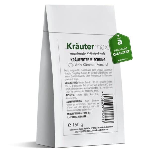 Kräutermax Anis Kümmel Fenchel Tee  von Kräutermax – Naturheilmittel seit 1890